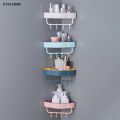 DISICHEN 2025 New Multifunctional Storage Punch-Free Self Adhesive Wall Mounted Shower Caddy Shelf Kitchen Bathroom Wall Storage Rack Organiser. 