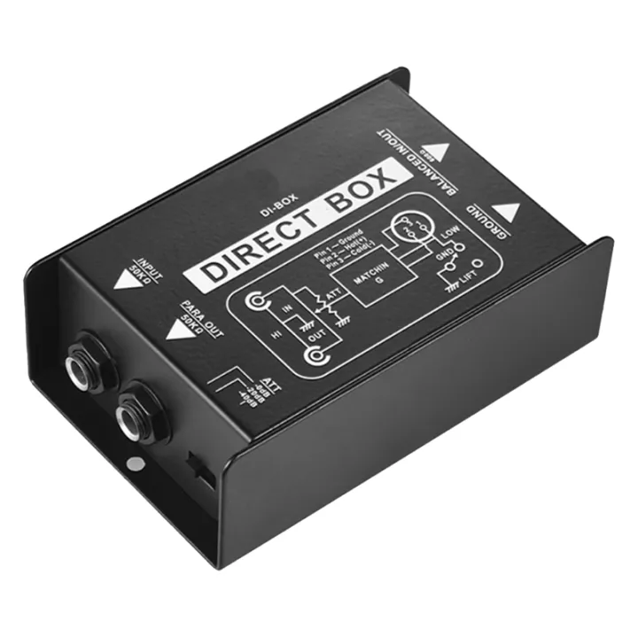 Isolate Di Box Passive Direct Box Single Channel Passive DI-Box Direct Injection Box ...