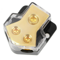 12V Power Distribution Block Car Audio Splitter 2 Way 0/2/4 Gauge in 4/6/8 Gauge Out Ground Distribution Block Amp. 