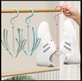 Plastic Hanging Double Hook Shoes Drying Rack. 