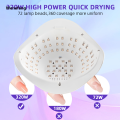 Wenefang 320W UV LED Nail Lamp 72LEDS Gel Polish Drying Lamp with Automatic Fifty percent discount Sensing 4 Timer Professional Nail Dryer Manicure Salon Tools. 