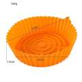 23cm Airfryer Paper Silicone BBQ Basket Mat Reusable Oven Baking pizza Tray Nonstick pot Liner Replacement Grill Pan. 