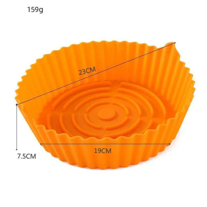 23cm%20Airfryer%20Paper%20Silicone%20BBQ%20Basket%20Mat%20Reusable%20Oven%20Baking%20pizza%20Tray%20Nonstick%20pot%20Liner%20Replacement%20Grill%20Pan%20-%20Image%207