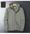 Men Single Layer Water-Resistant Stretchable Windcheater for Summer with UV Protection (XL-5XL). 