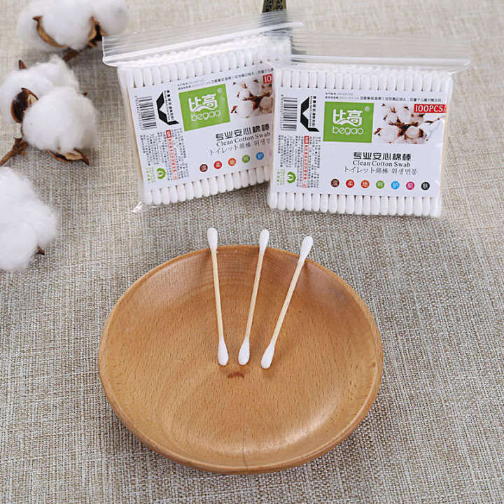 BEGAO%20Bag%20of%20100%20Wooden%20Stick%20Disposable%20Absorbent%20Makeup%20Cotton%20Swabs%20-%20Image%204