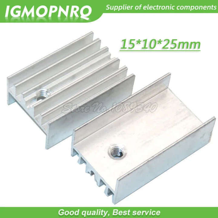 To220 Radiator 10pcs white Aluminum Heatsink Radiator 15*10*25mm Transistor TO-220 For ...