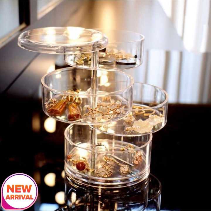 4 Layer Transparent Jewellery Box