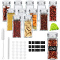 Spice Jars Set with Lids - 120 Ml Container for Storing Spices. 