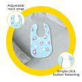 Fastdry Bibs - 2pcs | Waterproof Spill-Resistant Bibs for Babies 0-12 months | Soft Cotton Infant Apron. 