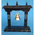 Wooden Bell Designed Home Decor(Large Size)/Office Decor/ Table Decor/ Bell Stand/ Traditional Design(10.5 inch). 