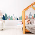 Scandinavian Mountains Ardika Wall Sticker 165cm(W) x 45cm(H). 