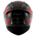Vega Bolt Octopus Black Red Single Visor Helmet | VEGA Octopus Printed DOT & ISI Approved Protective Helmet. 