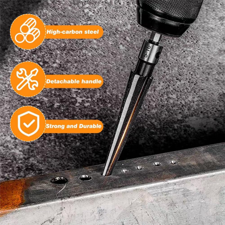 JAERBEE%20Bridge%20Pin%20Hole%20Reamer,3-13mm(1/8-1/2Inch)&5-16mm(1/2-5/8%20Inch)T%20Handle%20Taper%20Reamer%20Set,Pin%20Hole%20Handle%20Tapered%20Reamers%20-%20Image%202