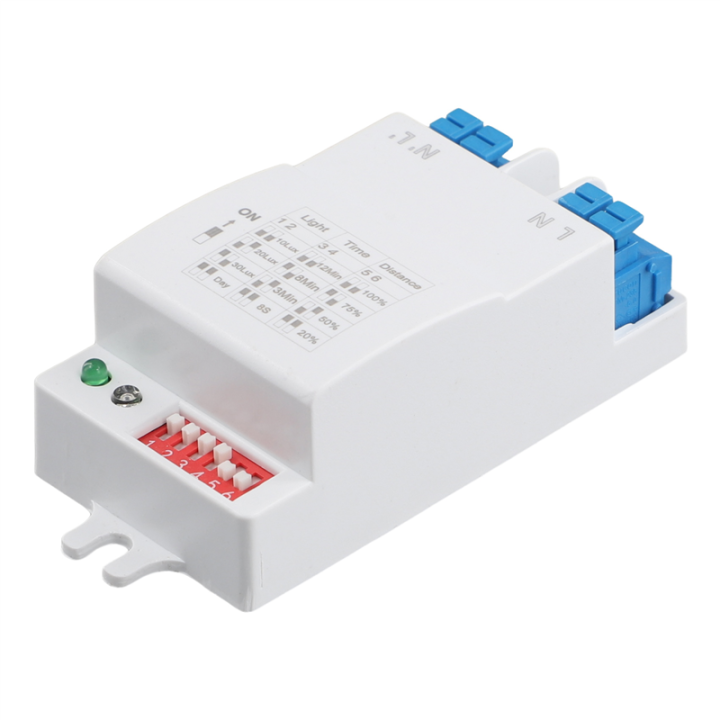 ARELENE 5.8GHz Microwave Radar Sensor Switch Controller 5-8m Human Body Induction On/Off AC220-240V LED Light Sensor Switch