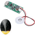 Ultrasonic Mist Maker Humidifier, 5V Atomization Disc 108KHz Mist Atomizer DIY Humidifier with PCB, DIY Mist Atomizer USB Board Ultrasonic Atomization Module for Home. 