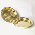 Brass Thaal/Plate (Hati-Paila Thaal) 10.4 inchs (Set of 2 Thaal) | Shiva Metal Udhyog. 