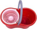 360° Floor Magic Spin Mop Bucket Set Microfiber Rotating Dry Heads. 