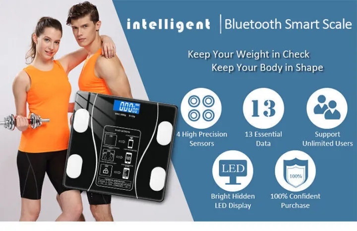 Bluetooth%20Weighing%20Scale%20Human%20Body%20Weight%20Machine%20Digital%20(Tempered)%20with%20Battery%20&%20Temperature%20Indicator%20-%20Image%205