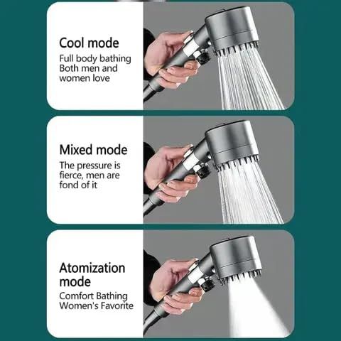 PVC%20Adjustable%20Angle%20Shower%20Head%20Multi%20Function%204%20Mode%20with%20Mist,%20Massage%20&%20Rain%20functions%20-%20Image%205