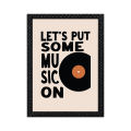 Music Wall Frame – matt laminated printed poster with checker frame 8x12. 