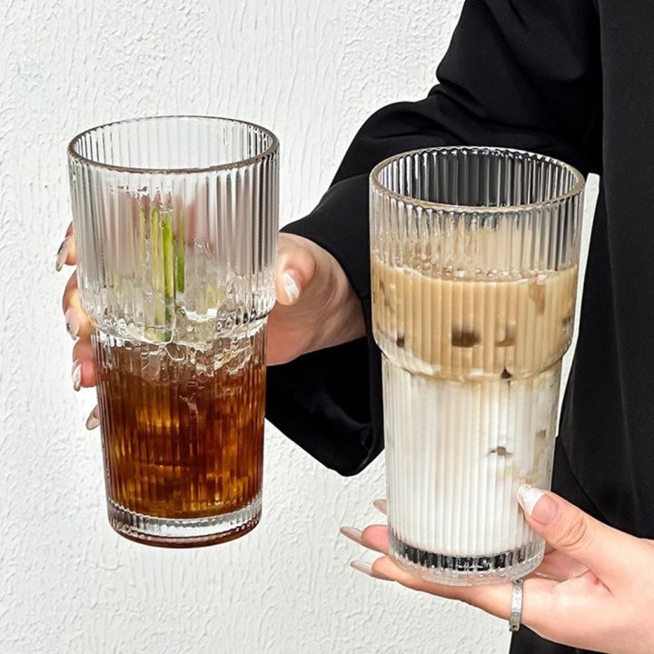 Portable%20600ml%20Capacity%20Glass%20Tumbler%20With%20Lid%20and%20Straw%20Transparent%20Glasses%20Stripe%20Glass%20Cup%20Heat%20Resistant%20Reusable%20Coffee%20Mug%20for%20Juice%20Water%20and%20Iced%20Coffee%20Drinkware%20-%20Image%205
