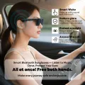 Smart Bluetooth Audio Sunglasses – New Black | Voice Assistant, Open-Ear Speakers, UV Protection, Hands-Free Control Glasses - Ojustore. 