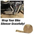 Royal Enfield\Bullet Bike Silencer Wrap Rope Black Multicolor. 