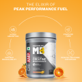 MuscleBlaze Creatine Monohydrate 320g Orange Flavor with CREAMP Micronized Powder for Muscle Building. 