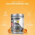 MuscleBlaze Creatine Monohydrate 320g Orange Flavor with CREAMP Micronized Powder for Muscle Building. 