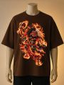 wild Lakhey Brown, Blue, Red Color Printed T-Shirt. 