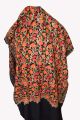 Black Embroidered Woolen Kashmiri Unstitched Kurta Shalwar & Shawl Set For Women. 