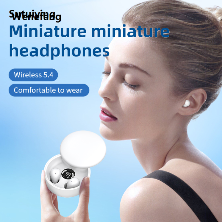 Wenefang%20Sutuiying%20true%20wireless%20headphones%20Bluetooth%205.4%20Wireless%20Earphones%20Small%20Fifty%20percent%20discount%20Bargain%20price%20Earbuds%20Sleeping%20Sport%20Invisible%20Headp%20Extra%20Long%20Endurance%20-%20Image%202