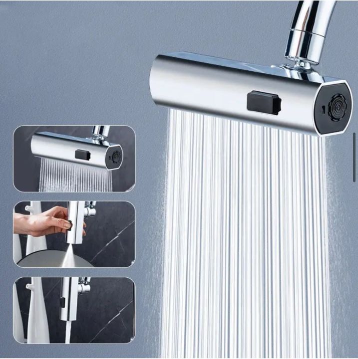 (360°) 3 in 1 Universal Waterfall Tap Extender Faucet for Kitchen and Bathroom Sink and Wash Basin
