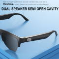 Wenefang 【New Innovation】Tws F06 Smart Bluetooth 5.3 Glasses Anti Uv Dual Speaker Touch Wireless Sunglasses High Fidelity Sound Quality. 