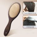 New Wood Hair Brush Head Massage Brush Hairbrush With Steel Needle Steel Hair Brush Hair Care Hair Combing Scalp Airbag Hair brush. 