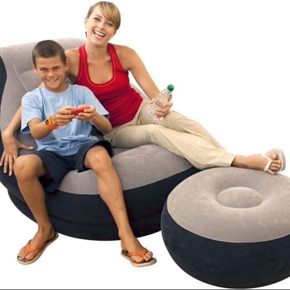Air Sofa 2in1 Air Sofa Inflatable Air Sofa With Air Pump Ultra Lounge Chair