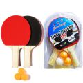 Table Tennis Racket Set with 3 Balls Ping Pong Paddle for Match Training. 