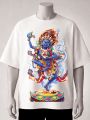 Kali God Graphic Printed T shirt - Cream, Maroon, Brown, White, blue, Black. 