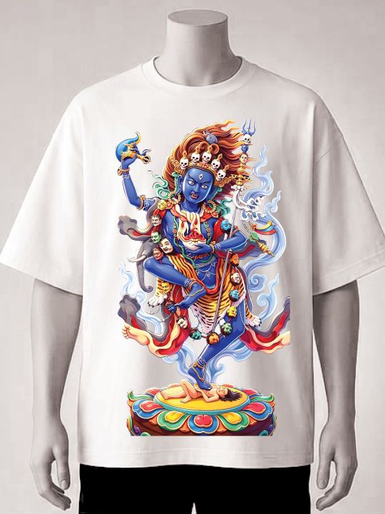 Kali%20God%20Graphic%20Printed%20T%20shirt%20-%20Cream,%20Maroon,%20Brown,%20White,%20blue,%20Black%20-%20Image%204