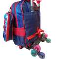 School Trolley Bags 3 In 1 Backpack With Thermosetting Tiffin Pouch And Pencil Case. 