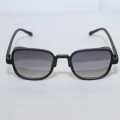 Black Frame And Blue Lens Sunglasses(Unisex). 