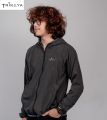 Trikaya Unisex Single Layer Windcheater - Black. 