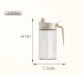 New Transparent Oil Tank 500ML Large Capacity Glass Oil Dispenser Household Curved Handle Oil Bottle Restaurant. 