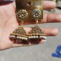 Gold Toned  Earrings / Jumka /Pinjada jhumka / For Wedding Ethnic. 