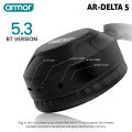 Armor DELTA 5 Foldable Wireless Bluetooth Headphones | 15H Playback, HiFi Bass, Clear Calling, Aux/TF Card Support, Type-C Fast Charging | BT 5.3 | 6 Months Warranty. 
