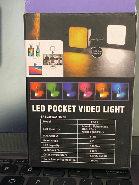 AY-83%20RGB%20Pocket%20LED%20Video%20Light%20%E2%80%93%20Mini%20Rechargeable%20Fill%20Light%20for%20Vlogging,%20Photography,%20Live%20Streaming%20-%20Image%207
