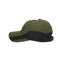 Green Plain Design Sporty Cap For Men. 