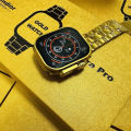 Linman G9 Ultra Pro Gold Smart Watch Hk 9Ultra Fendior New G9 Ultra Pro Gold UltLuxury ra Series i20 Ultra Suite with airpods Hk 9 Ultra Watch Wireless Charging. 