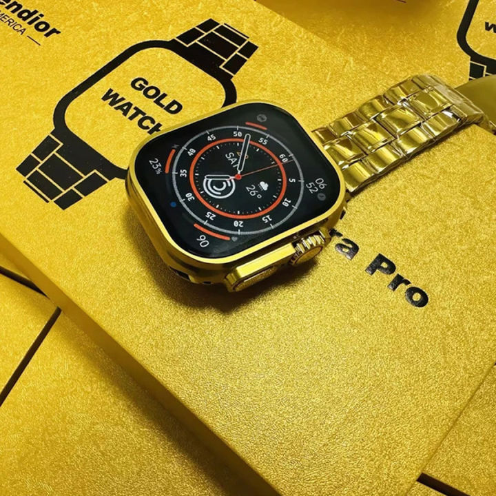 Linman%20G9%20Ultra%20Pro%20Gold%20Smart%20Watch%20Hk%209Ultra%20Fendior%20New%20G9%20Ultra%20Pro%20Gold%20UltLuxury%20ra%20Series%20i20%20Ultra%20Suite%20with%20airpods%20Hk%209%20Ultra%20Watch%20Wireless%20Charging%20-%20Image%203