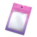 100Pcs Gradient Bags Resealable With Zipper Plastic Display Pouch Jewelry Storage Packaging Small Businesses Supplies. 